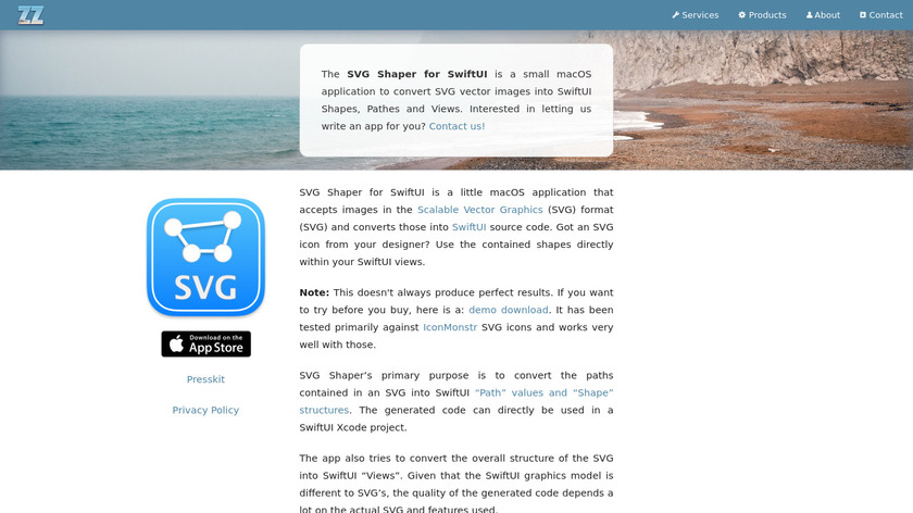 SVG Shaper for SwiftUI Landing Page