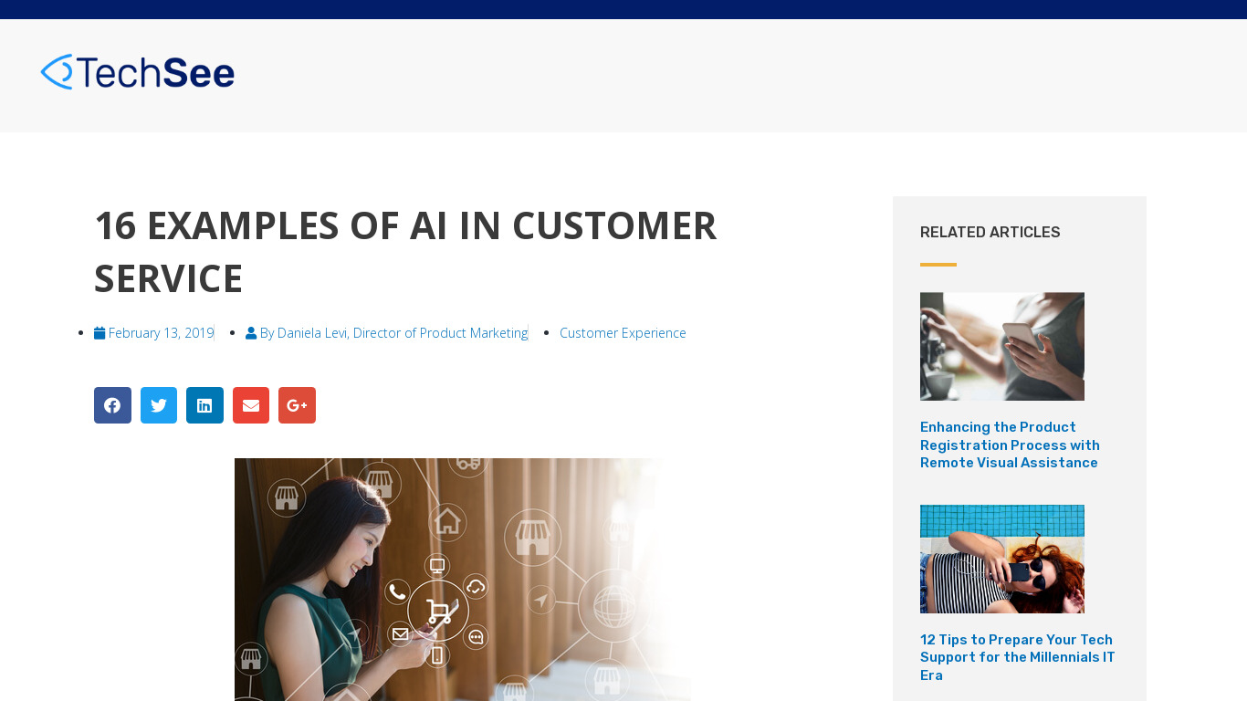 AI Customer Service Landing page
