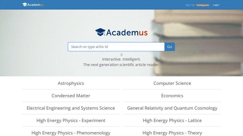 Academus Landing Page