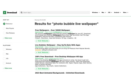 Photo Bubbles Live Wallpaper image