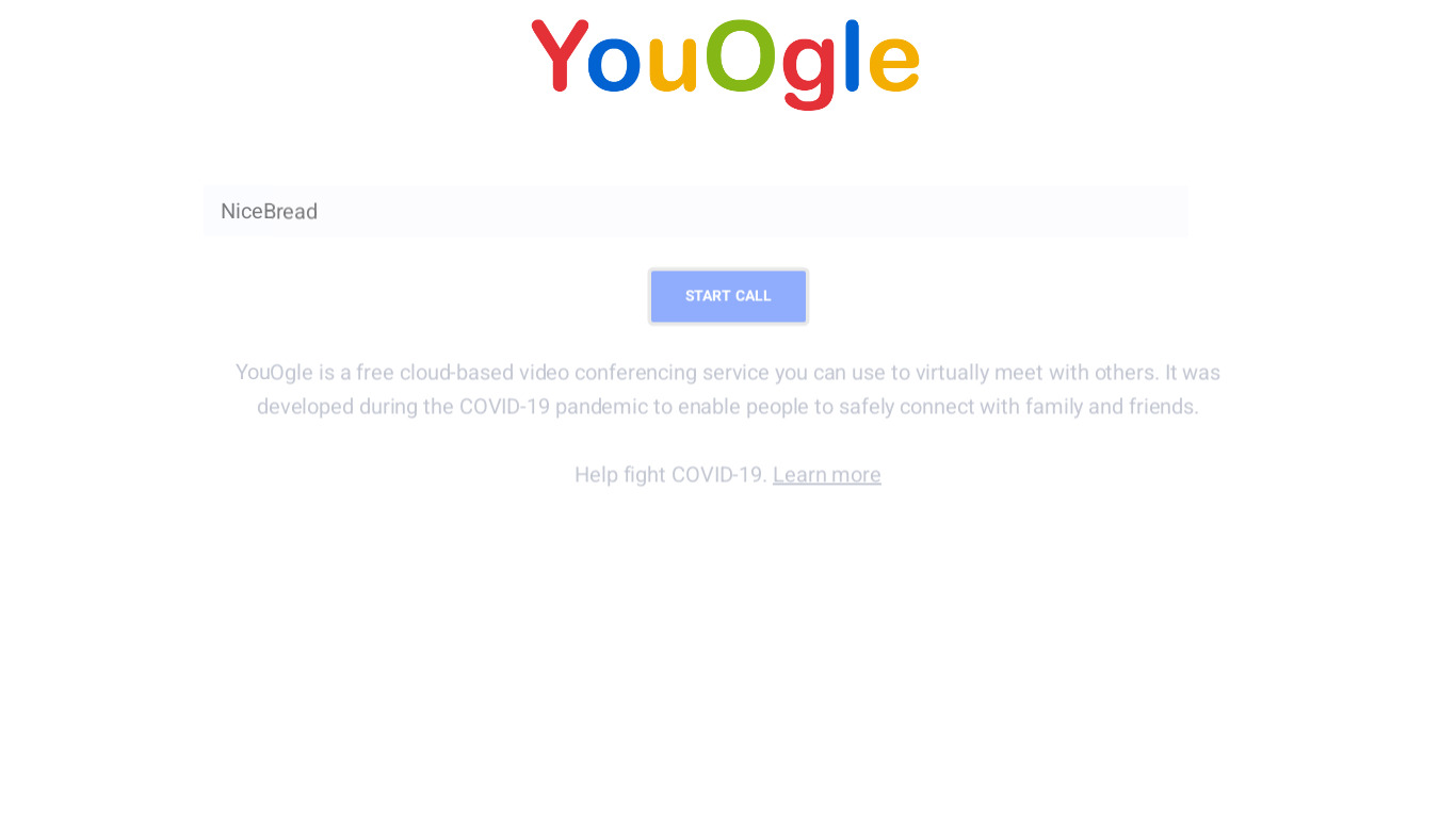 YouOgle Landing page