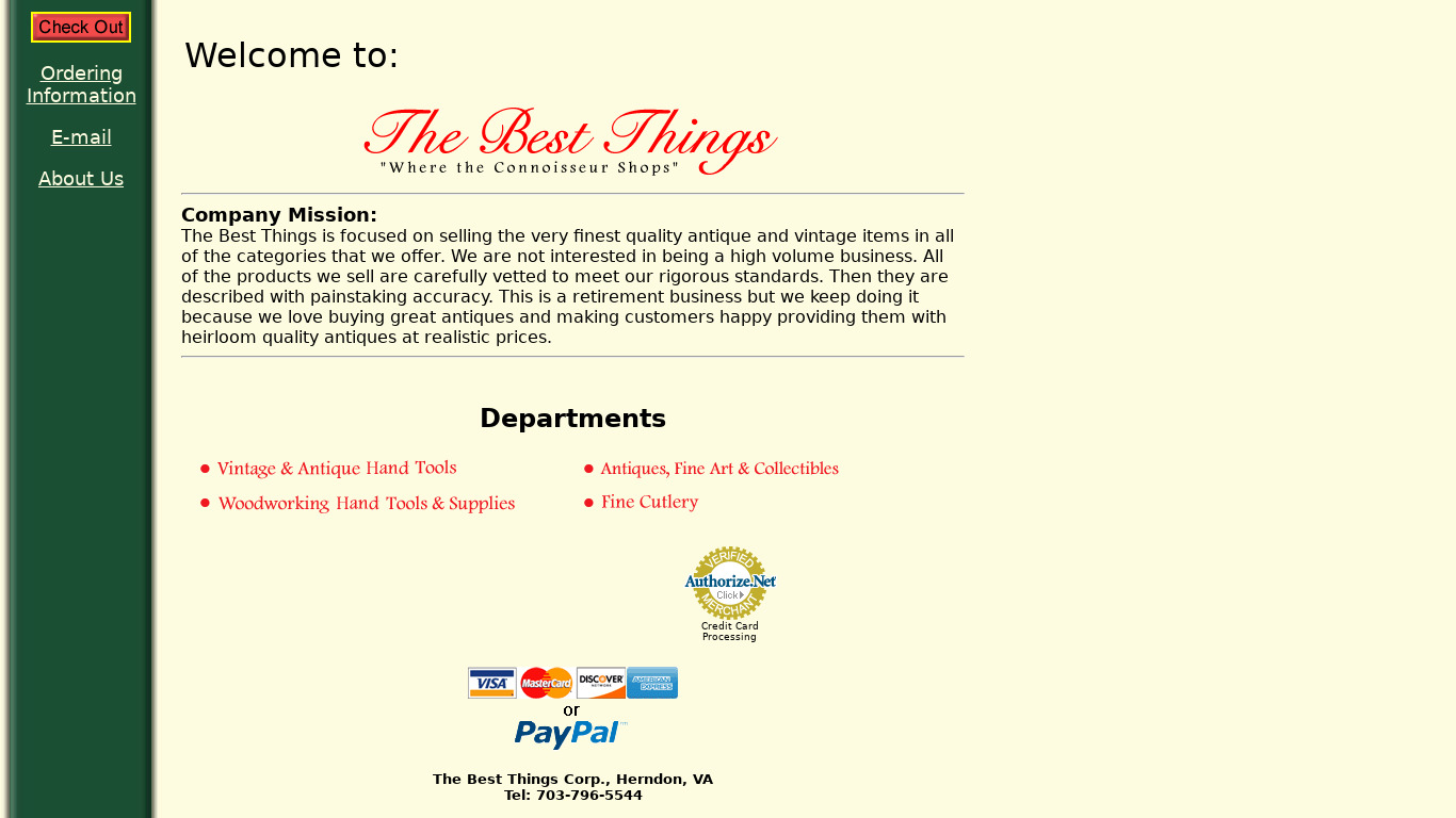Which is the Best Thing Landing page