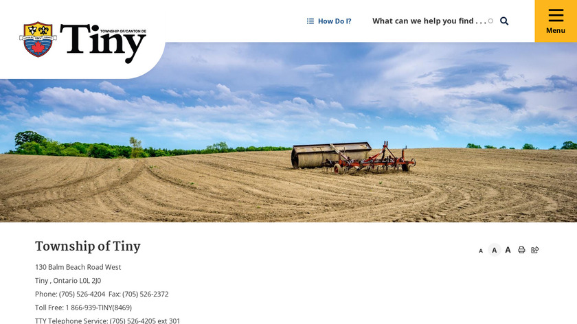 Tiny Fax Landing Page