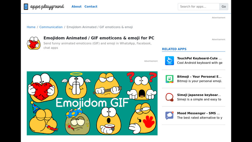 Emojidom Animated Landing Page