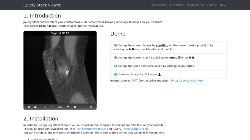 StackViewer Landing Page