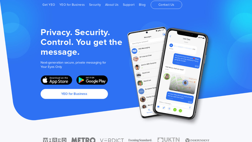 YEO Messaging Landing Page