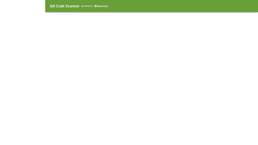 QR Code Scan & Generate Landing Page