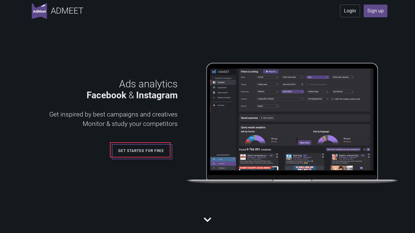 Admeet.io Landing Page
