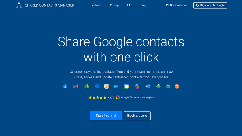 Smart Contact Manager Landing Page