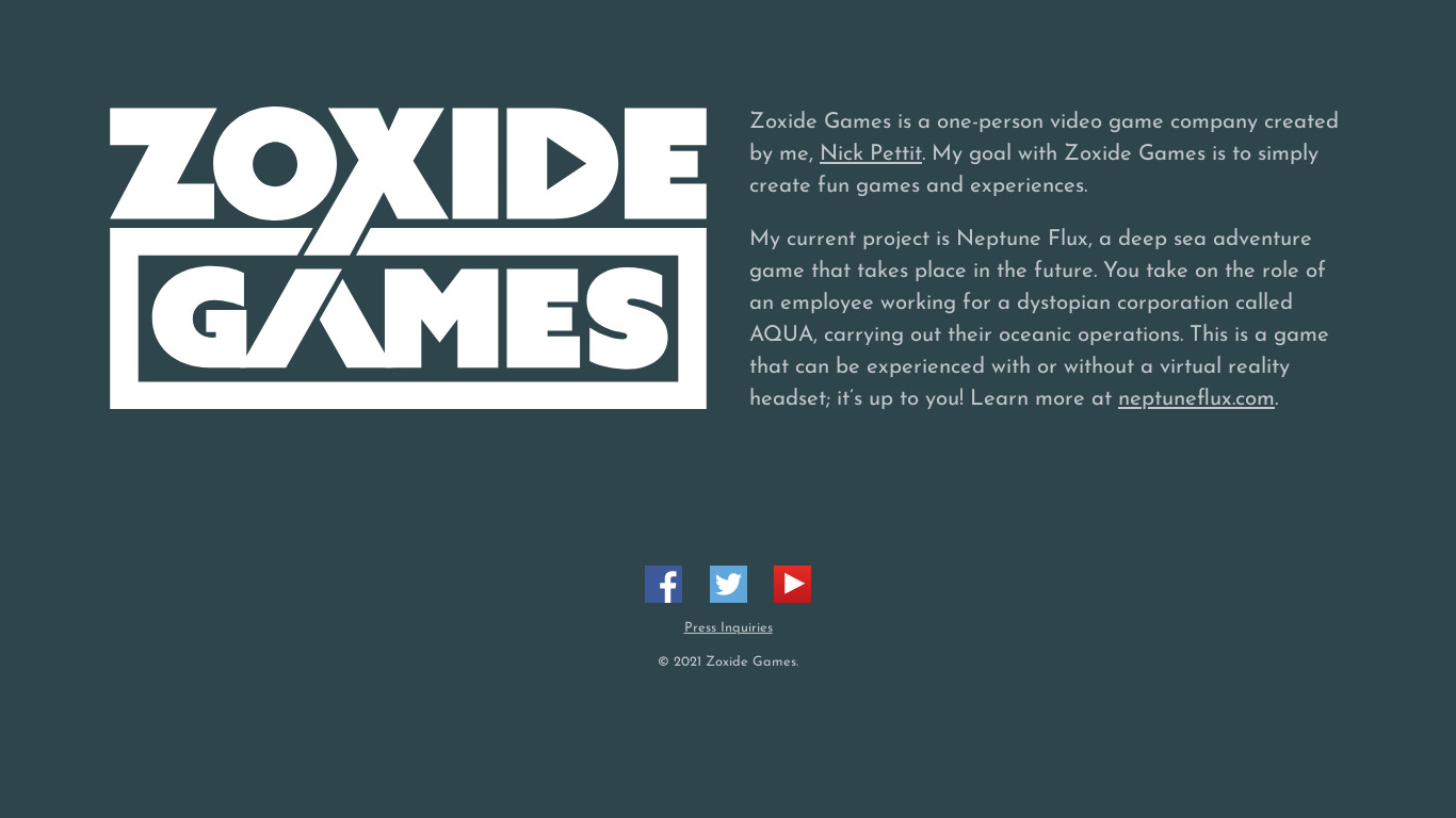 zoxide Landing page