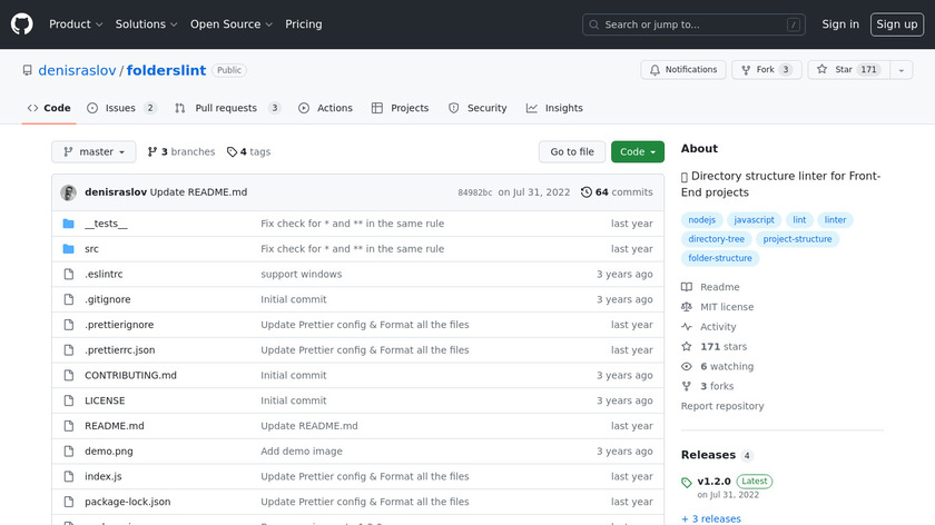 FoldersLint Landing Page
