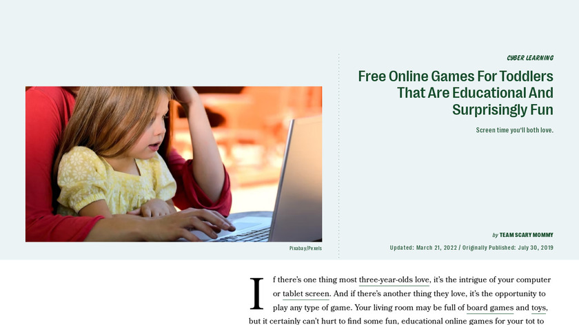 Toddler learning games for 3+ Landing Page