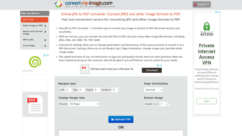 Convert-my-image.com Landing Page