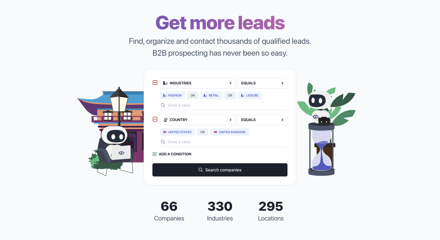 ProspectWith Landing page