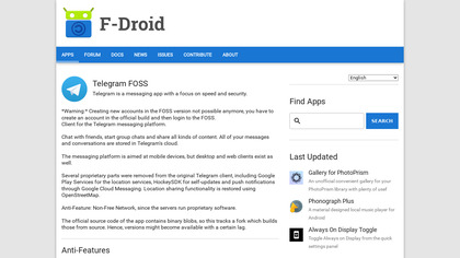 Telegram F-Droid image