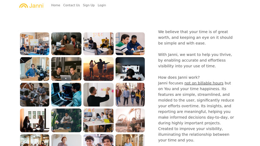 Janni Landing Page