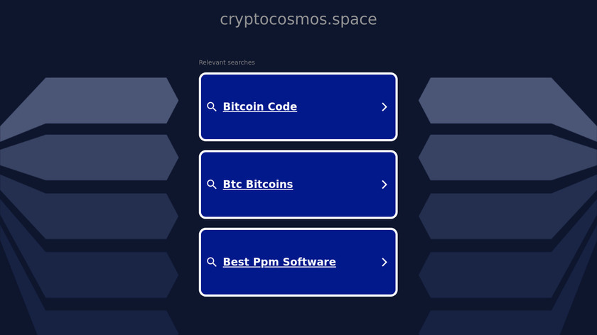 CryptoCosmos Landing Page