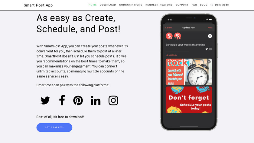Smart Post Landing Page