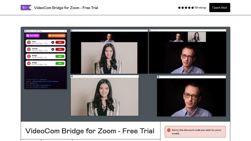 VideoCom Landing Page