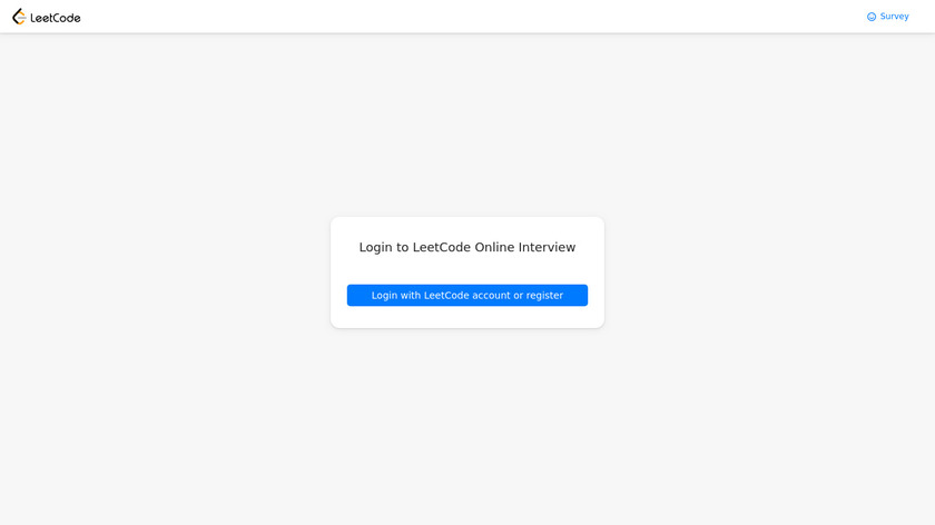 LeetCode Interview Landing Page
