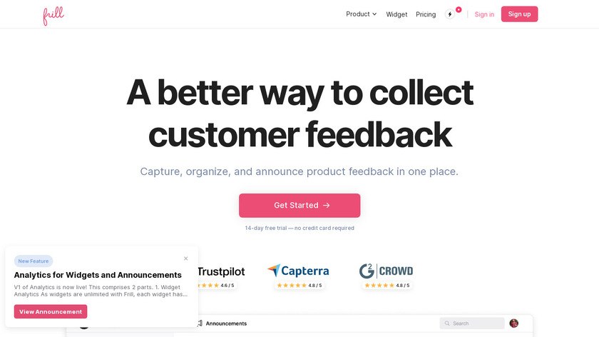 Frill Landing Page