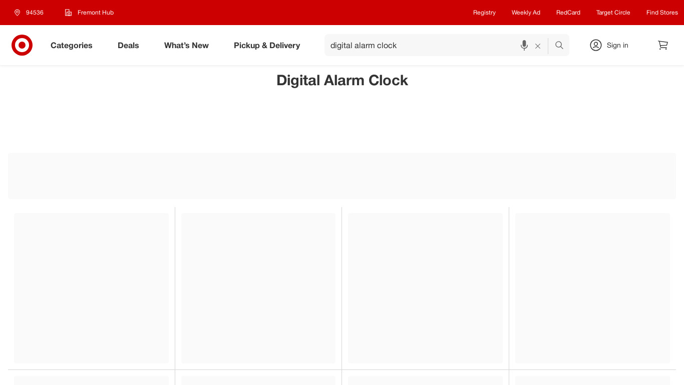 Digital Alarm Clock Landing page