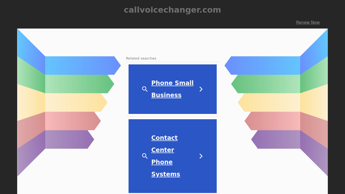 Voice Call Changer Landing page