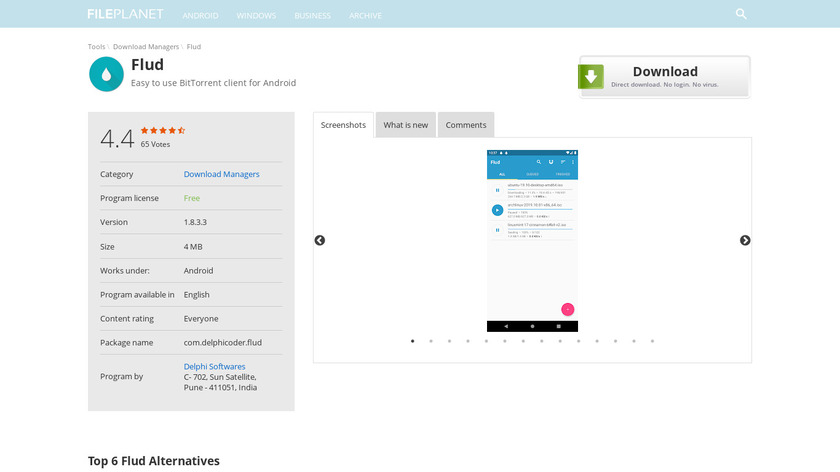 Flud Landing Page