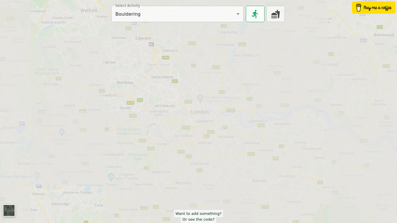 Activities Mapper Landing page
