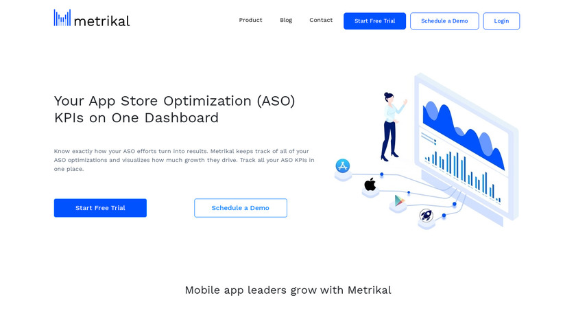 Metrikal Landing Page