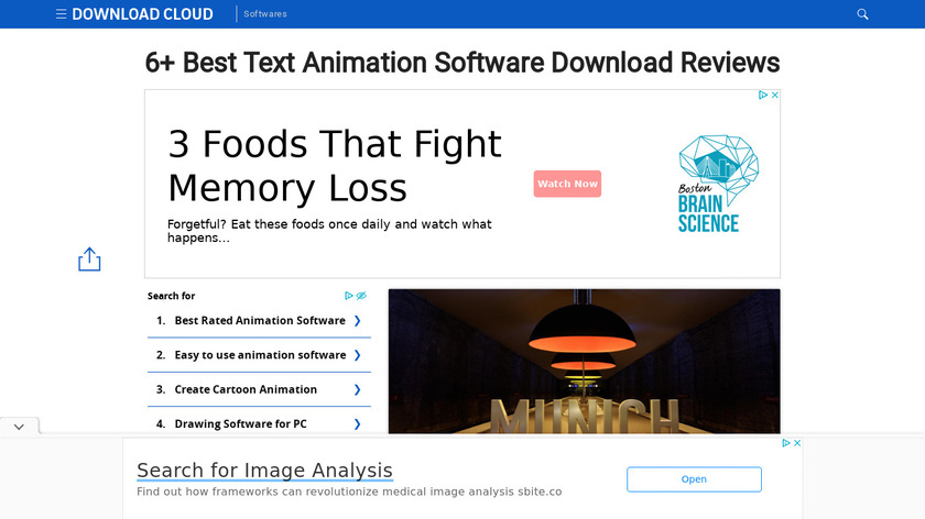 3D Text Animator Landing Page