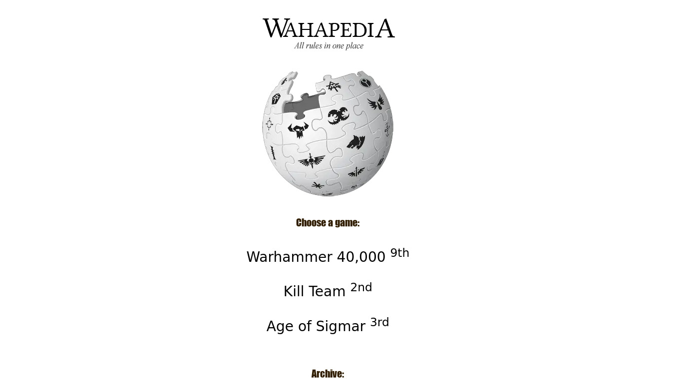 Wapedia Landing page
