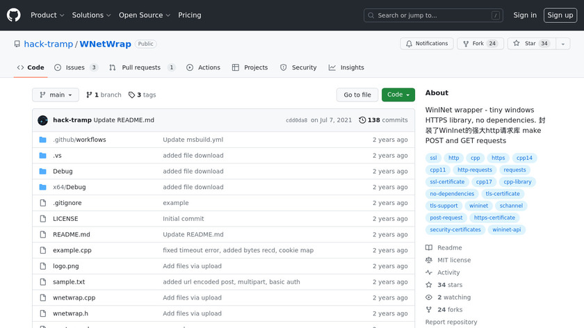 WNetWrap Landing Page