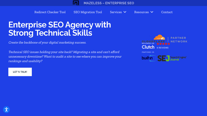Mazeless Landing Page