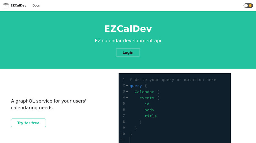 ezcaldev Landing Page