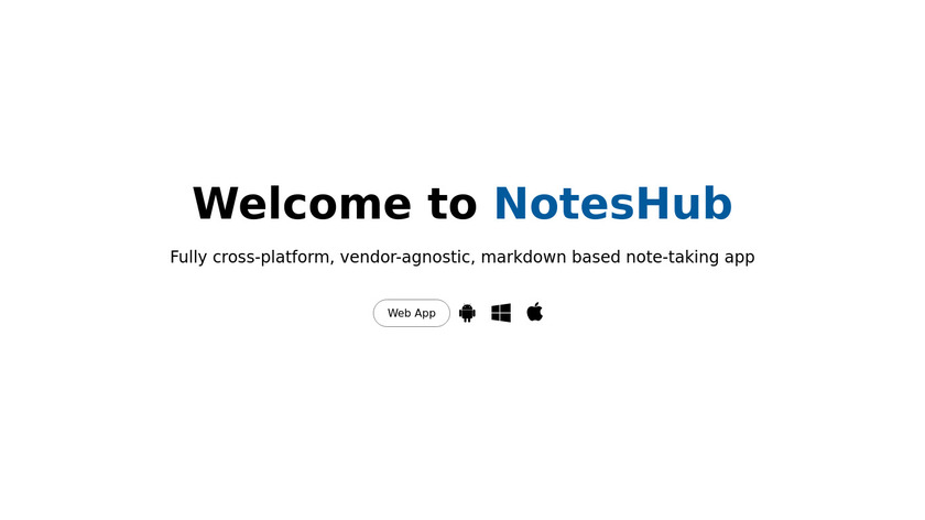 NotesHub Landing Page