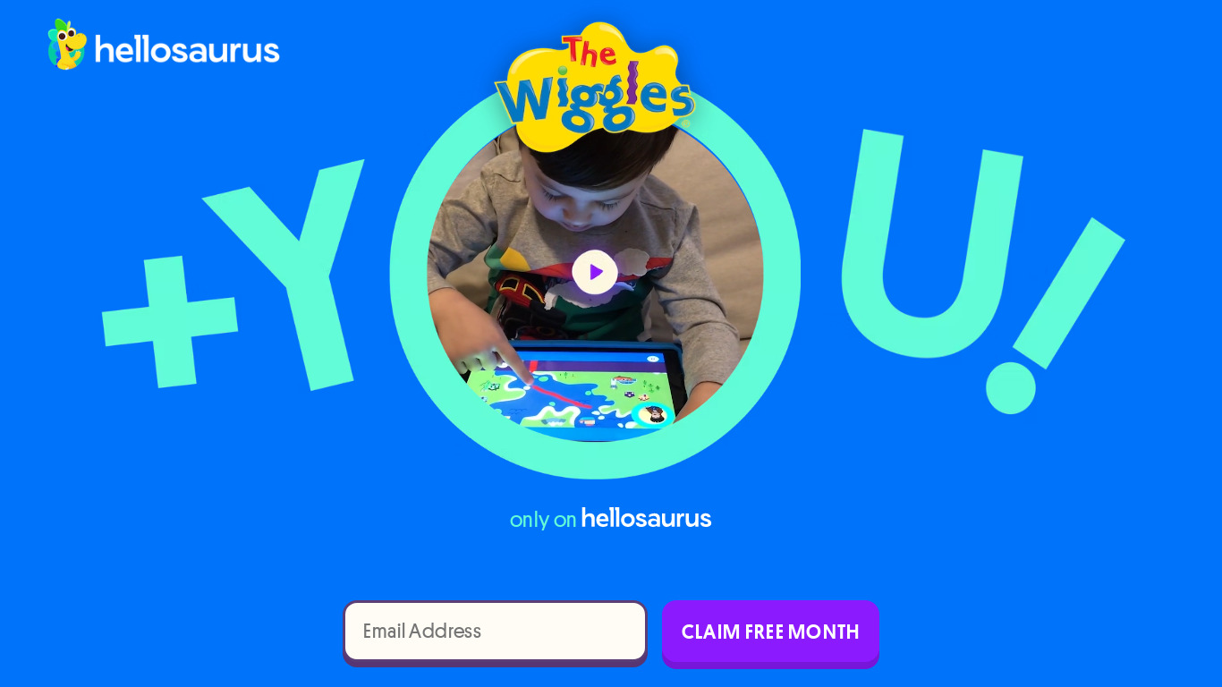 The Wiggles + YOU Landing page