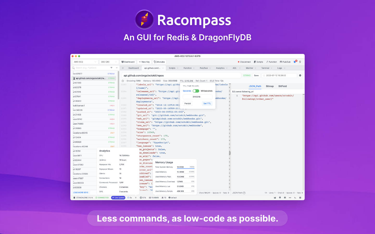 Racompass Landing page