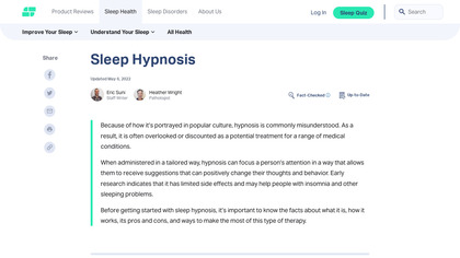 Sleep Well Hypnosis image