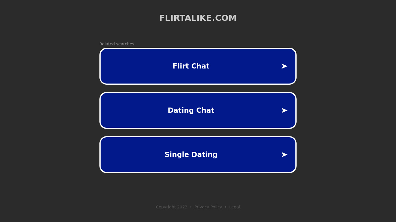 Flirtalike Landing page