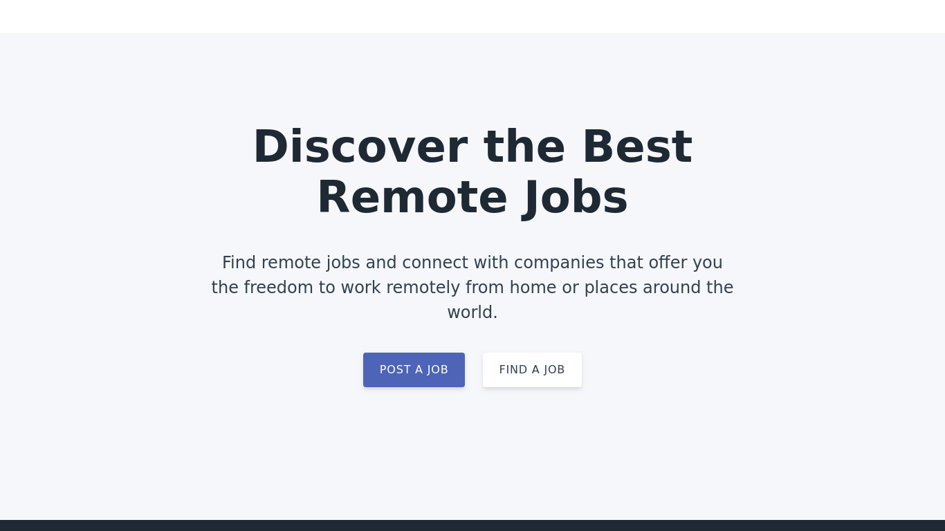NODESK - Remote Jobs Landing page