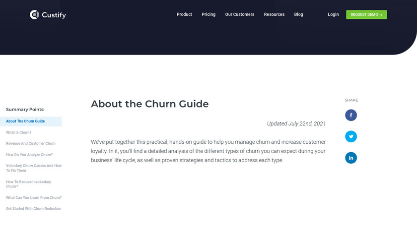 The Big Book of Churn Landing Page