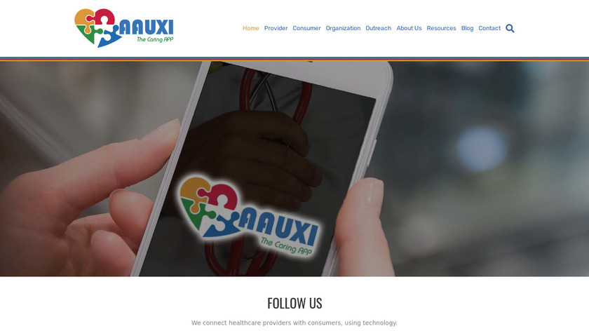 AAUXI Landing Page