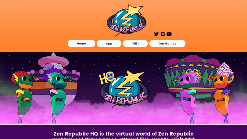 Zen Republic HQ Landing Page