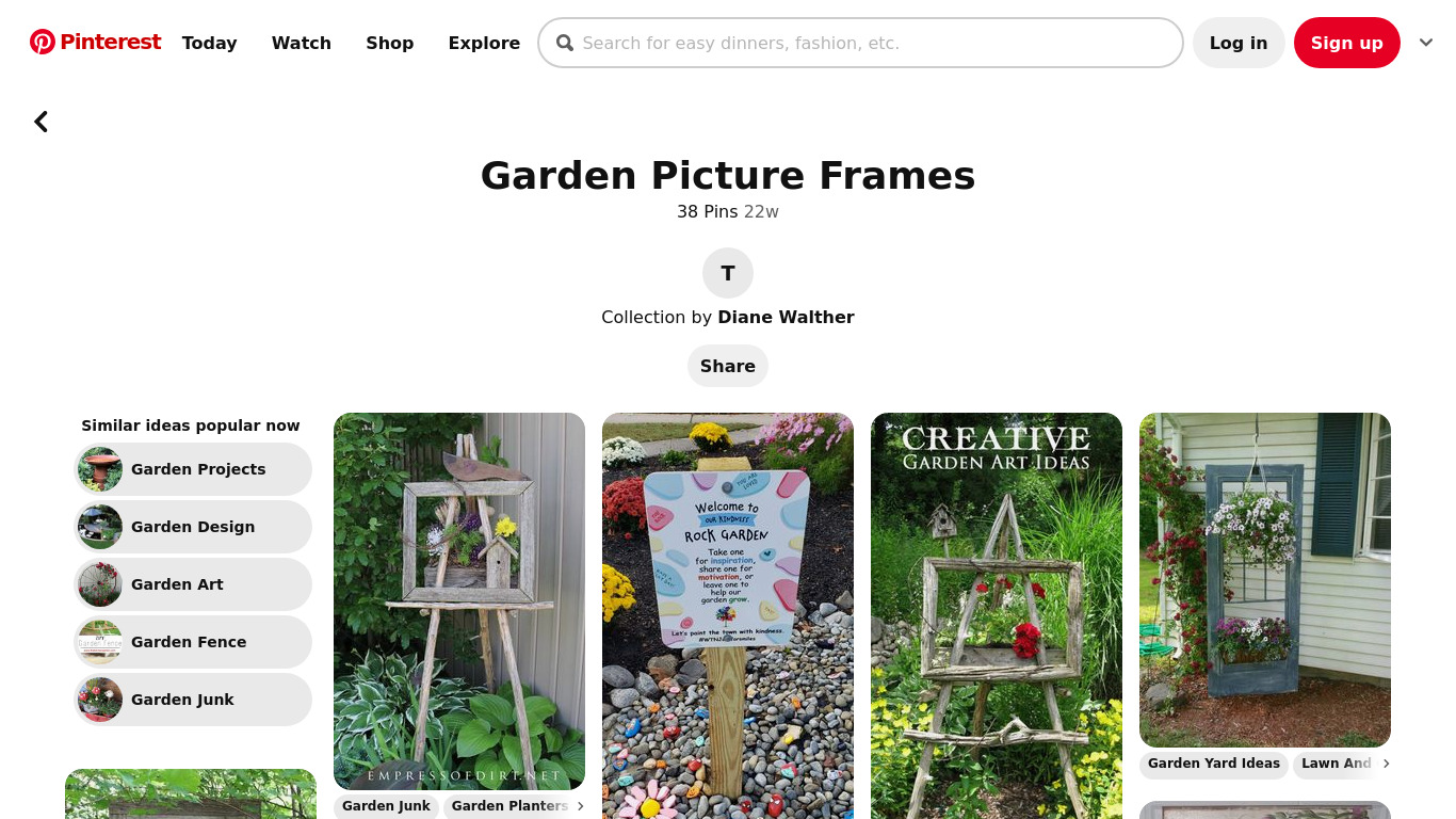 Garden Photo Frame Landing page