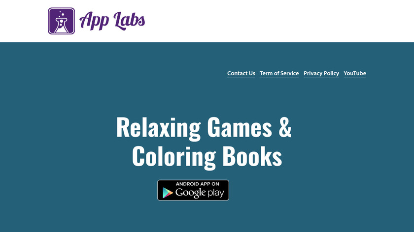 Coloring Book for Adults Landing Page