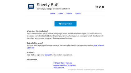 Sheety Bots image