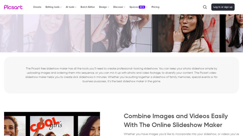 Image Slideshow Maker Landing Page