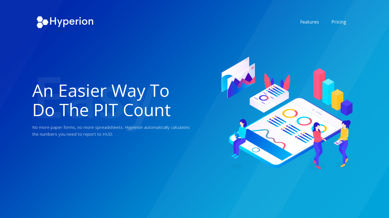 Hyperion Point In Time Count Landing page