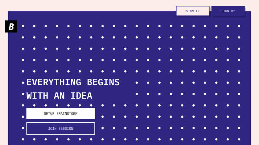 Brainstormer Online Landing Page